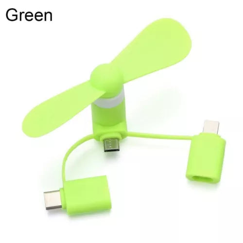 3in1 mini Portable Mobile Phone Fan cooler For Apple iPad Android Samsung Huawei