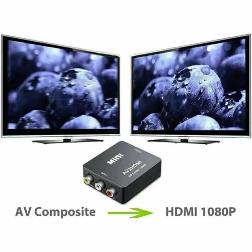 AV to HDMI 1080P RCA CVBS Video Audio Composite Converter Mini Adapter HDTV/DVD