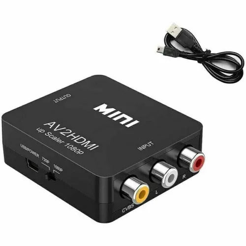 AV to HDMI 1080P RCA CVBS Video Audio Composite Converter Mini Adapter HDTV/DVD