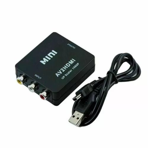 AV to HDMI 1080P RCA CVBS Video Audio Composite Converter Mini Adapter HDTV/DVD