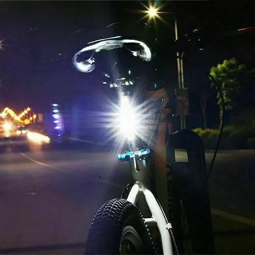 USB Rechargeable Bike Lights Rear Front Hazard Waterproof LED Front & Rear Light