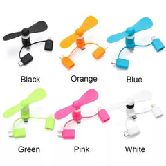 3in1 mini Portable Mobile Phone Fan cooler For Apple iPad Android Samsung Huawei